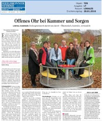 Offenes Ohr bei Kummer und Sorgen - HSt 28.1.2016